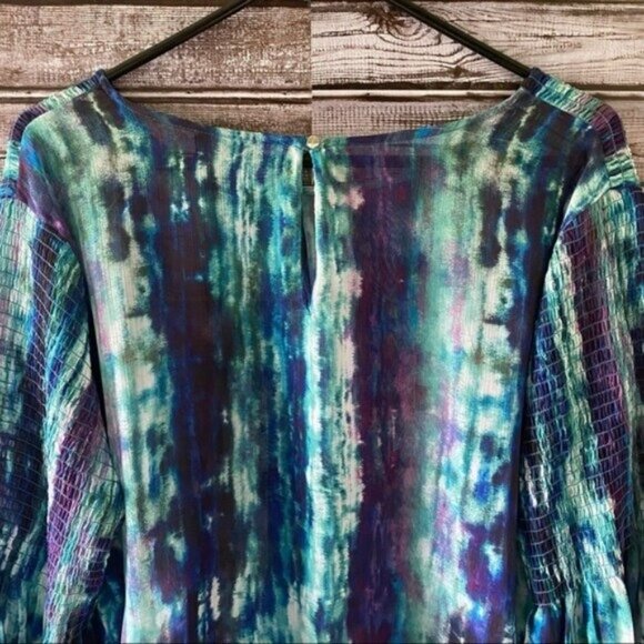 Messino Women's Semi-Sheer Multi-Colored Blouse Size XXL - Picture 8 of 12